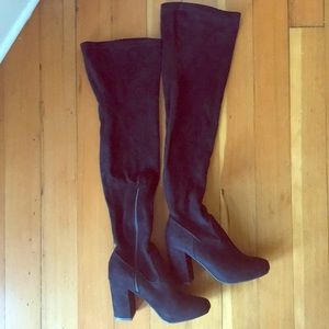 Black over the knee boots